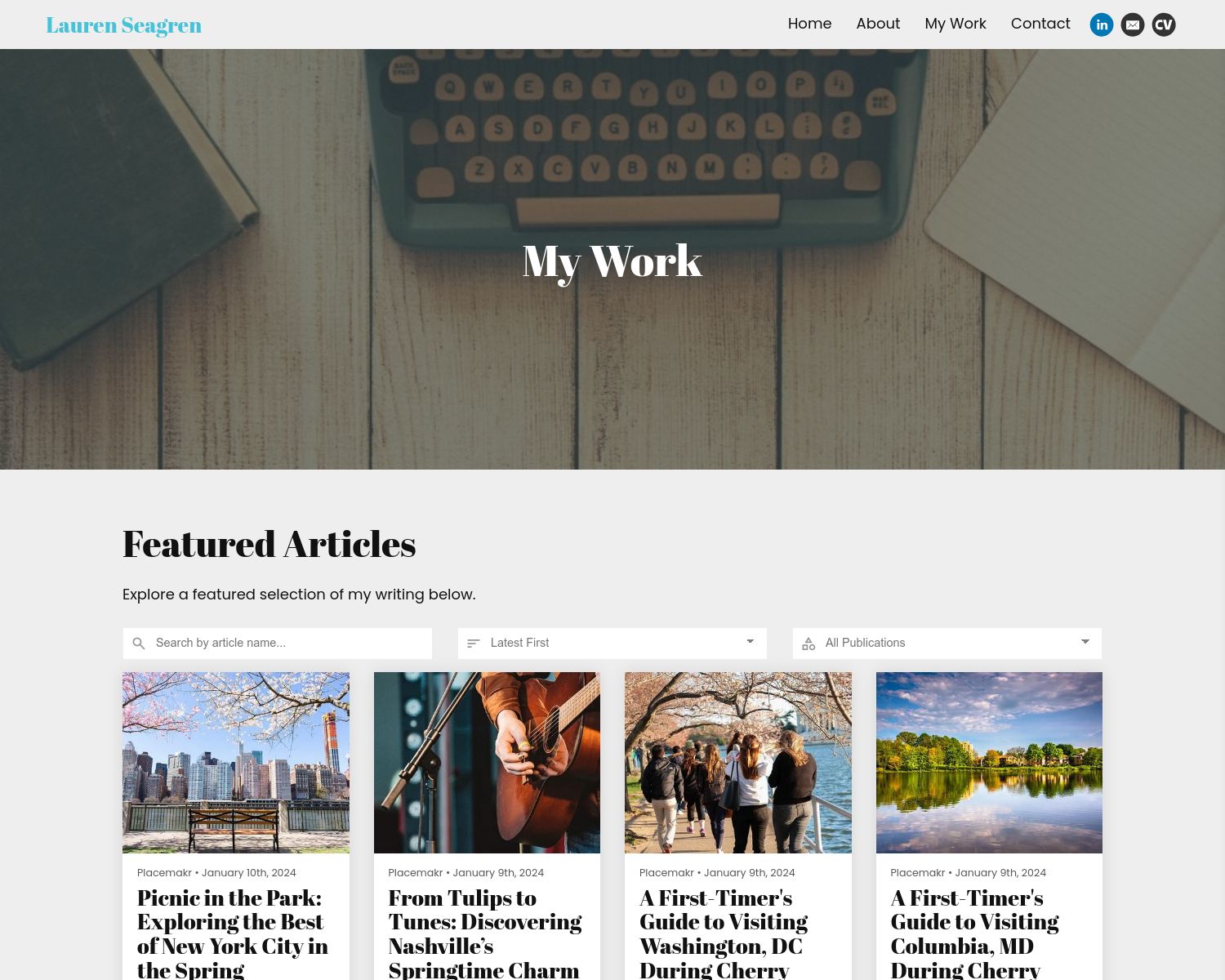 Article based content writing portfolio