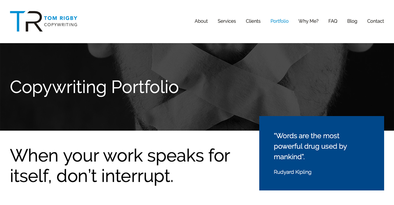 Journo Portfolio, copywriting portfolio, online portfolios, copywriters, writing