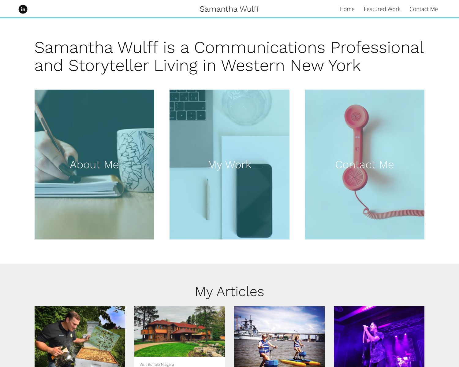 Samantha Wulff Portfolio Home Page