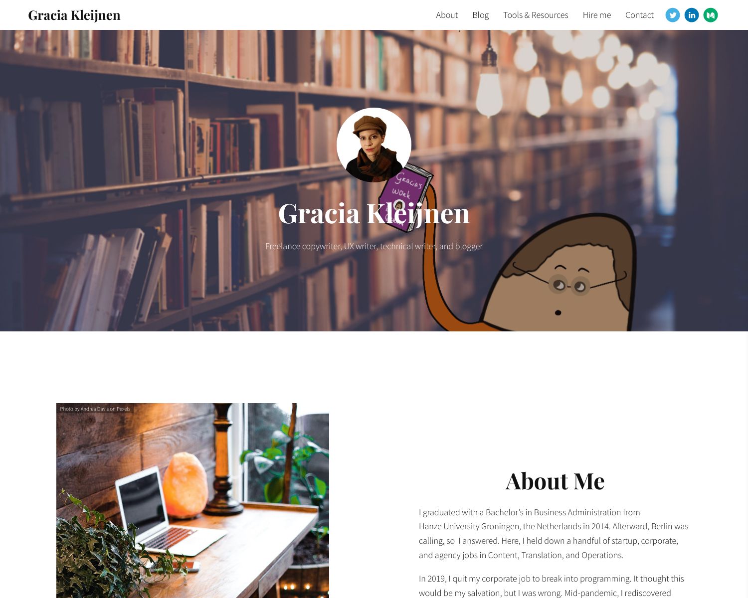 Gracia Kleijnen's Portfolio Screenshot