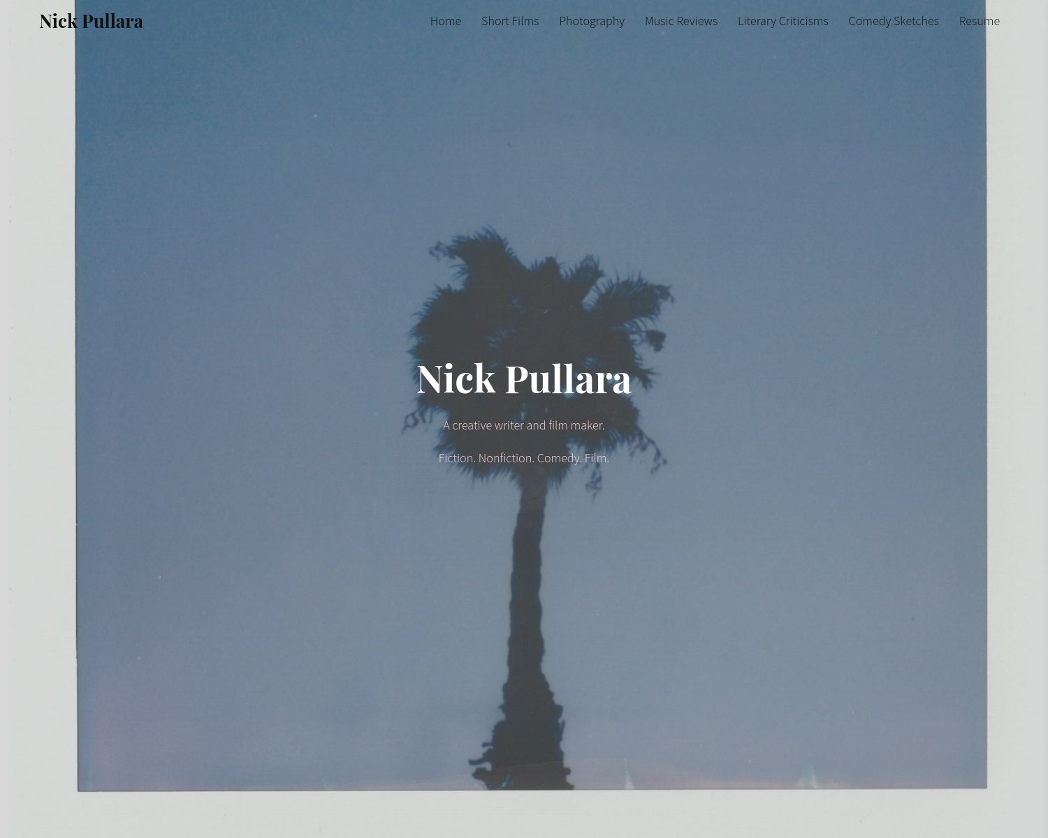 Nick Pullara Portfolio Screenshot Example