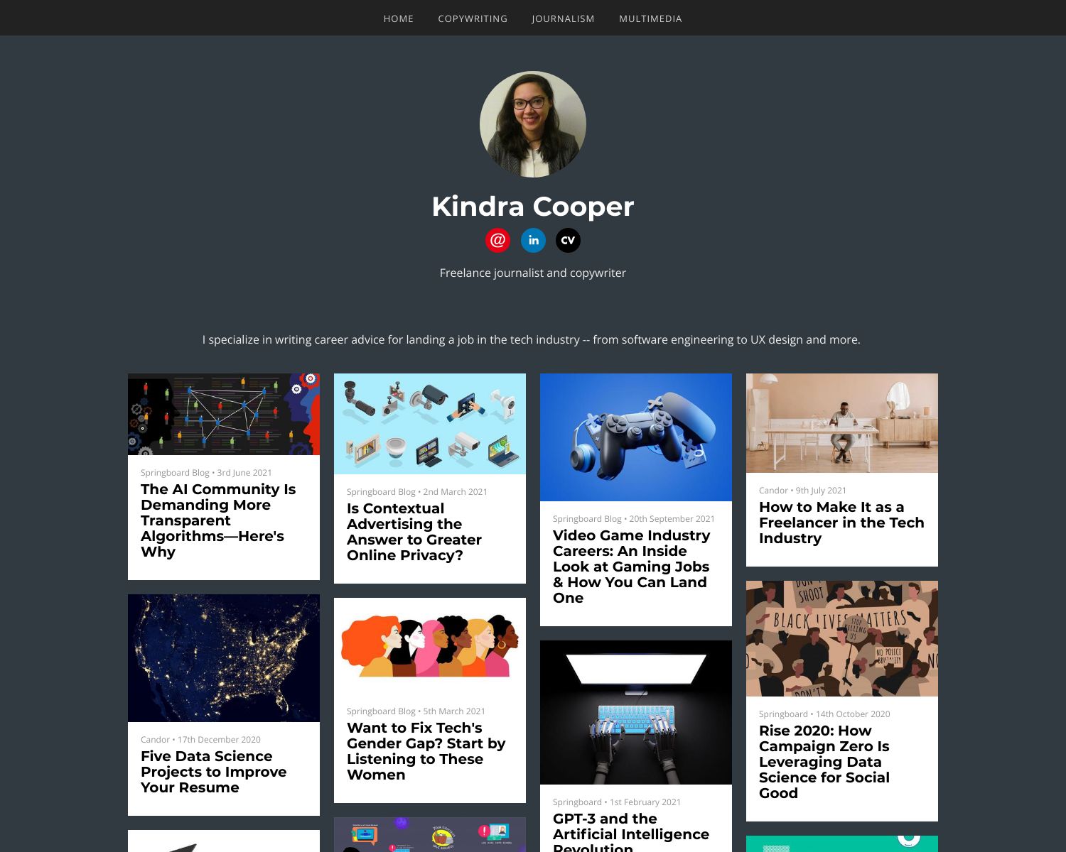 Kindra Cooper Dropdown