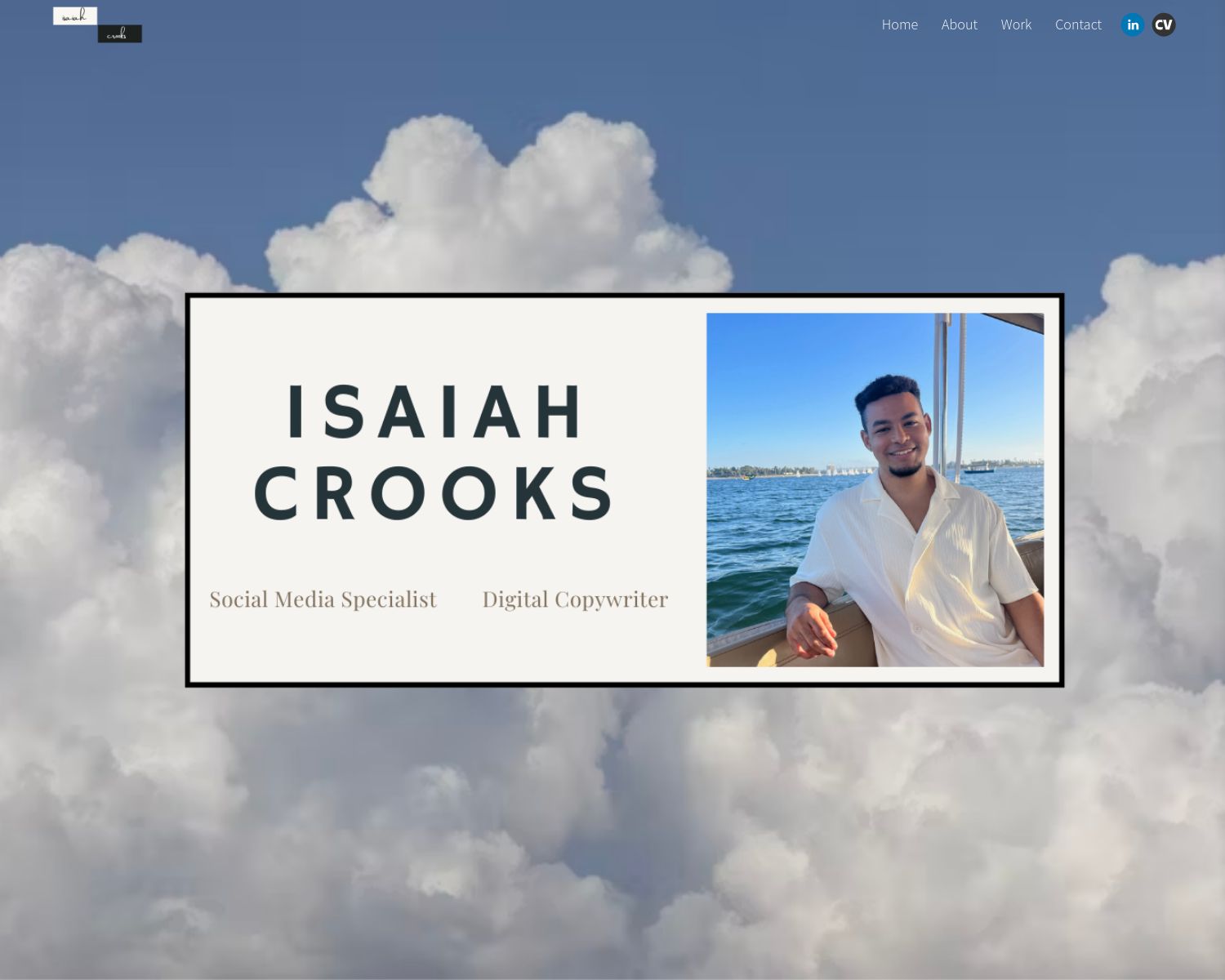Isiah Crooks Social Media Portfolio Example