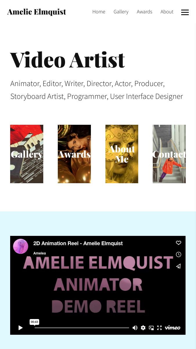 Amelie Elmquist Portfolio