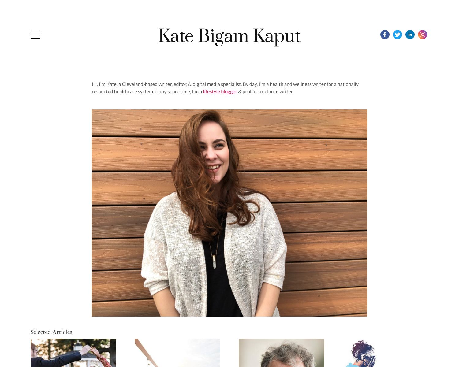 Kate Bigam Kaput Portfolio