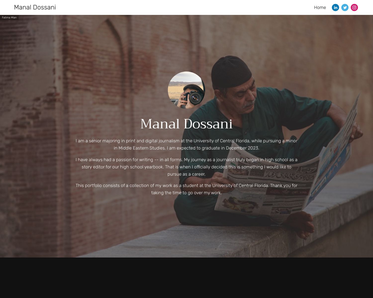 Manal Dossani Portfolio Manal Dossani Portfolio