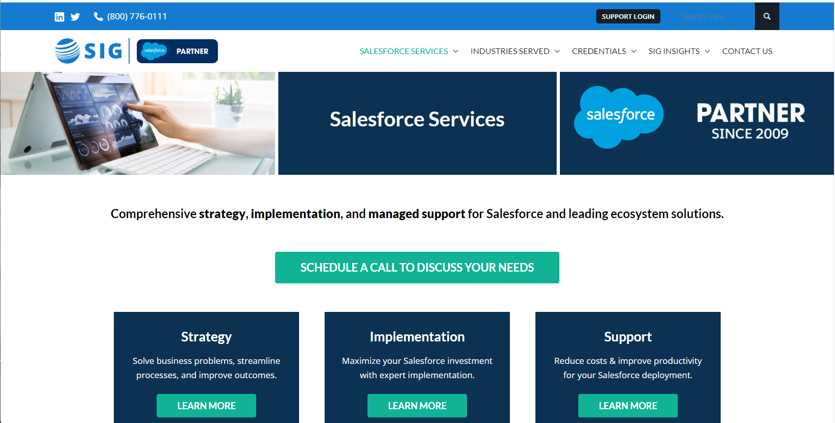 Salesforce Microsite