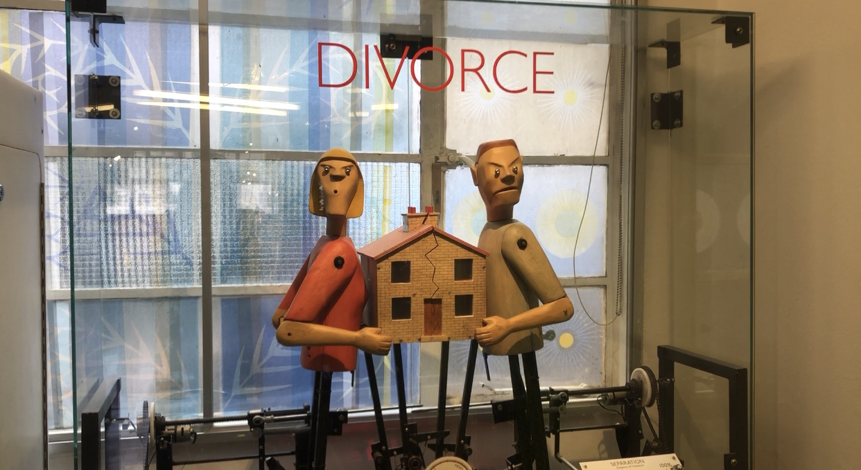 Novelty Automation Divorce arcade game