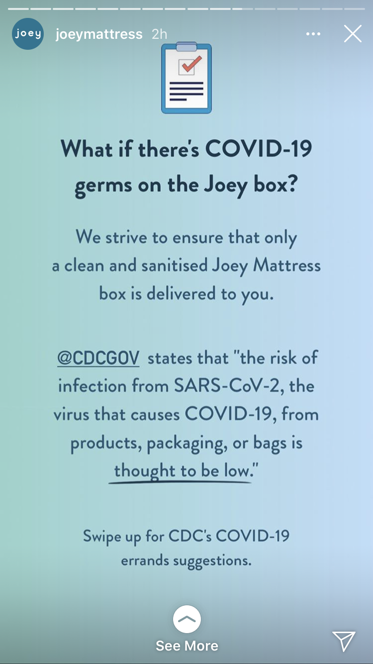 What if there's COVID-19 germs on the Joey Box?