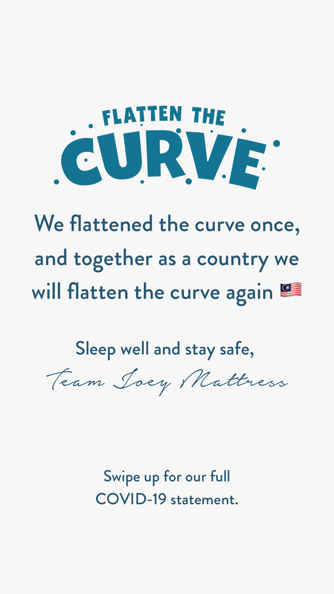 We flattened the curve once, we will flatten the curve again.
