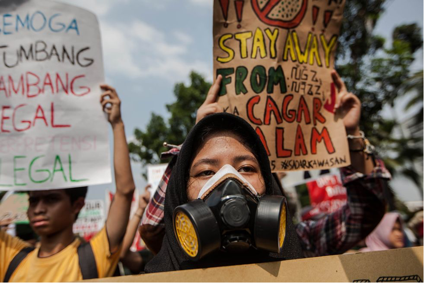 “'Fridays for Future' March in Jakarta, Indonesia, on September 20, 2019.”