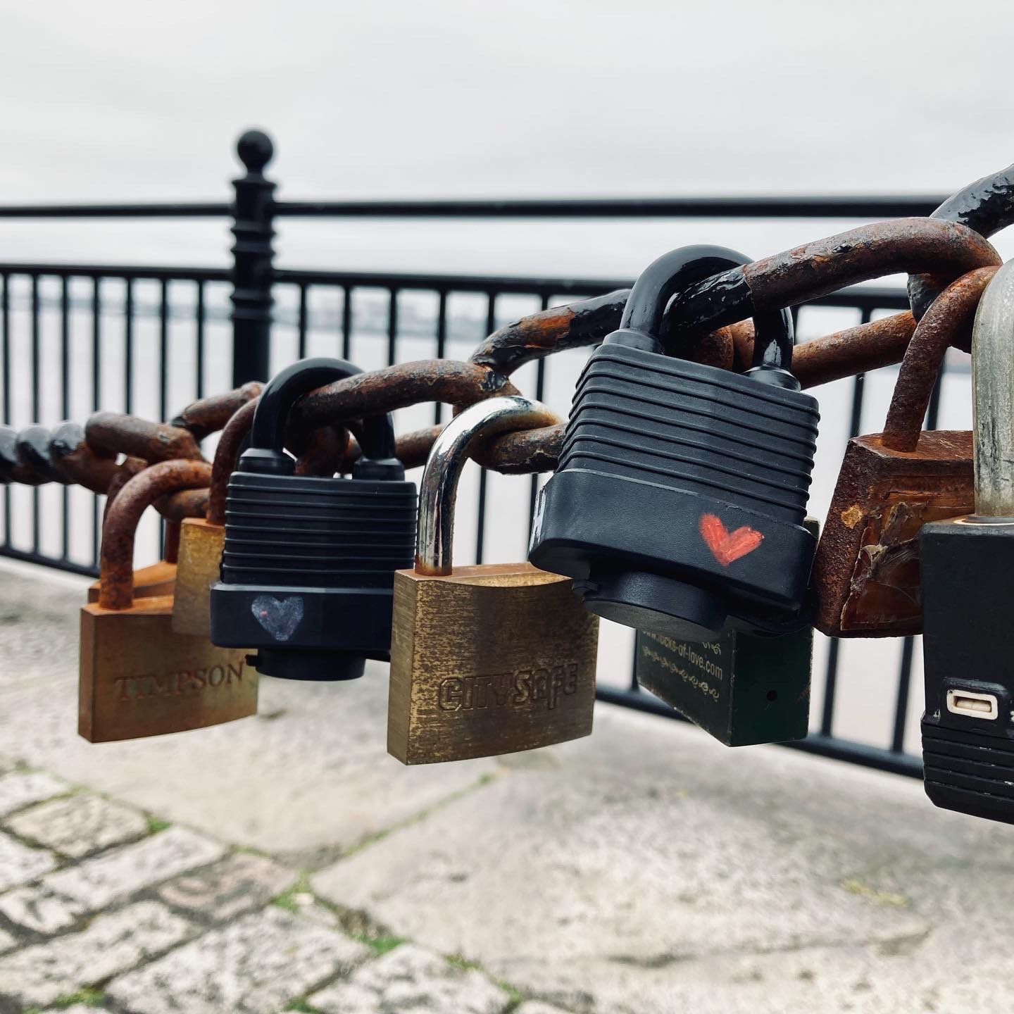 Love Locks Of Liverpool Docks