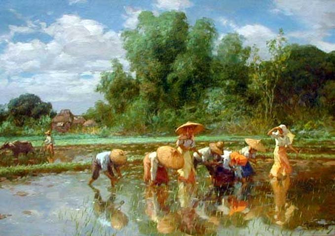 Rice Planting by Fernando Amorsolo