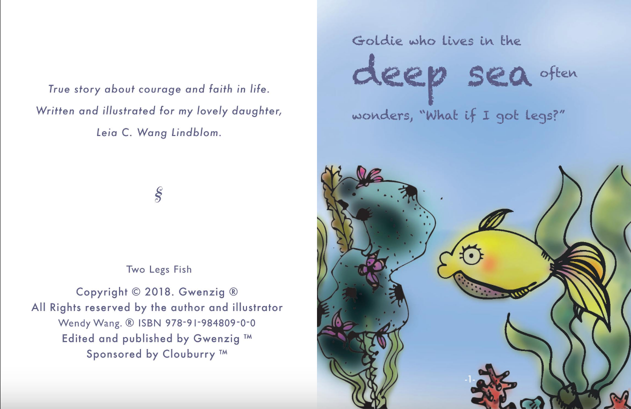 2 Legs Fish - A book made for my daughter