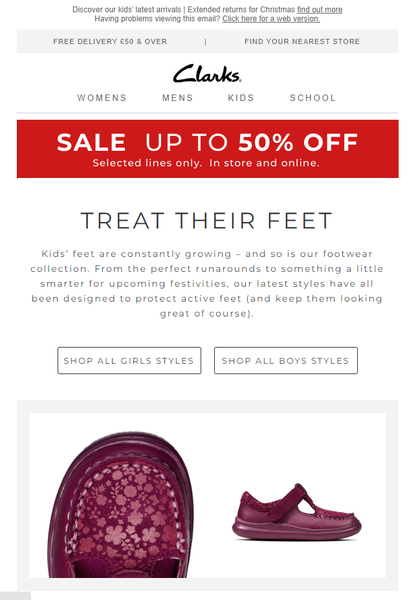 clarks shoes christmas sale