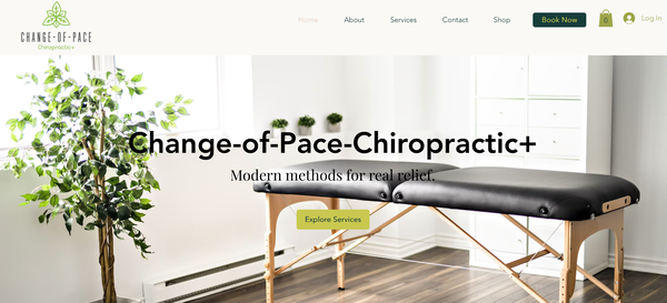 Website creation for chiropractor