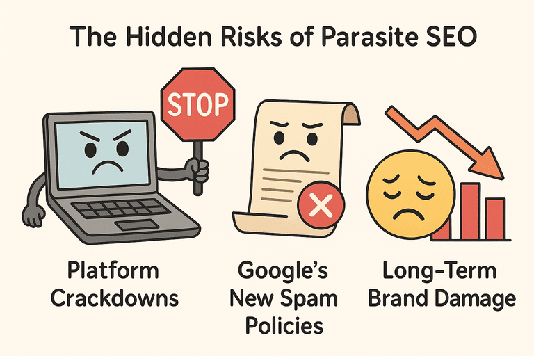 Hidden Risks of Parasite SEO Hidden Risks of Parasite SEO