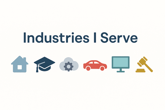 Industries I Serve