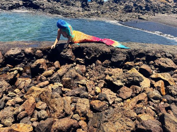 Mermaid photography for Airbnb Experiences, Tenerife
