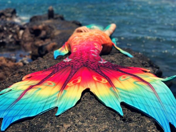 Mermaid experience photography Tenerife, mermaid tail