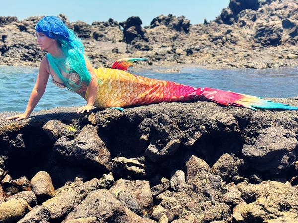 Mermaid experience photography Tenerife