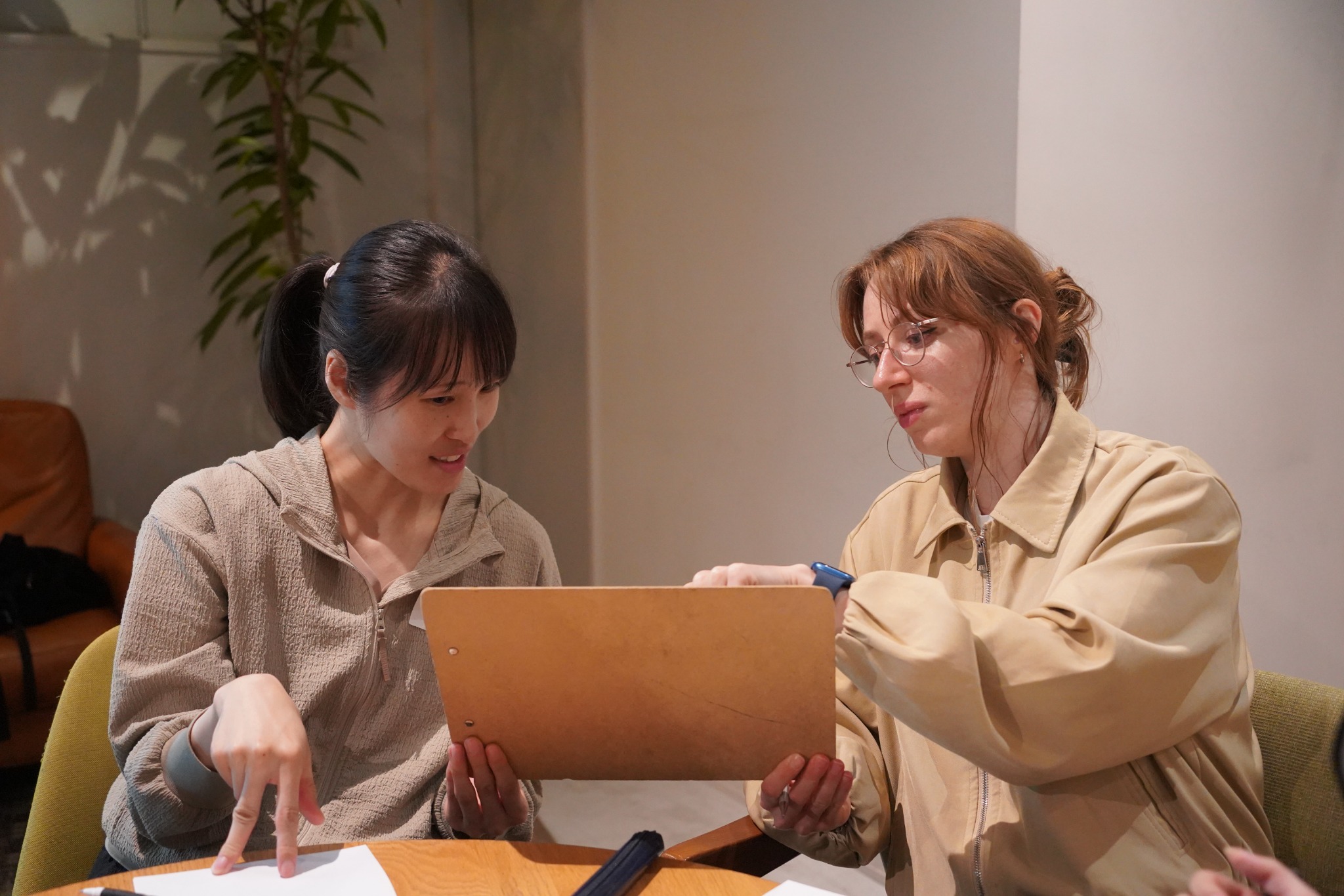 An image showing people conversing.