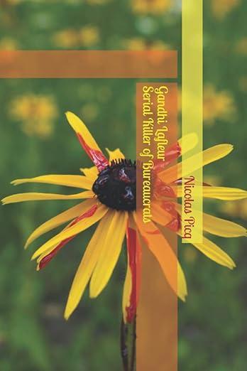 Book cover featuring yellow flower with blood stains