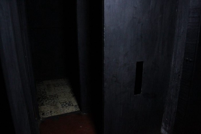 A entrada para o dark room do Cine Phoenix