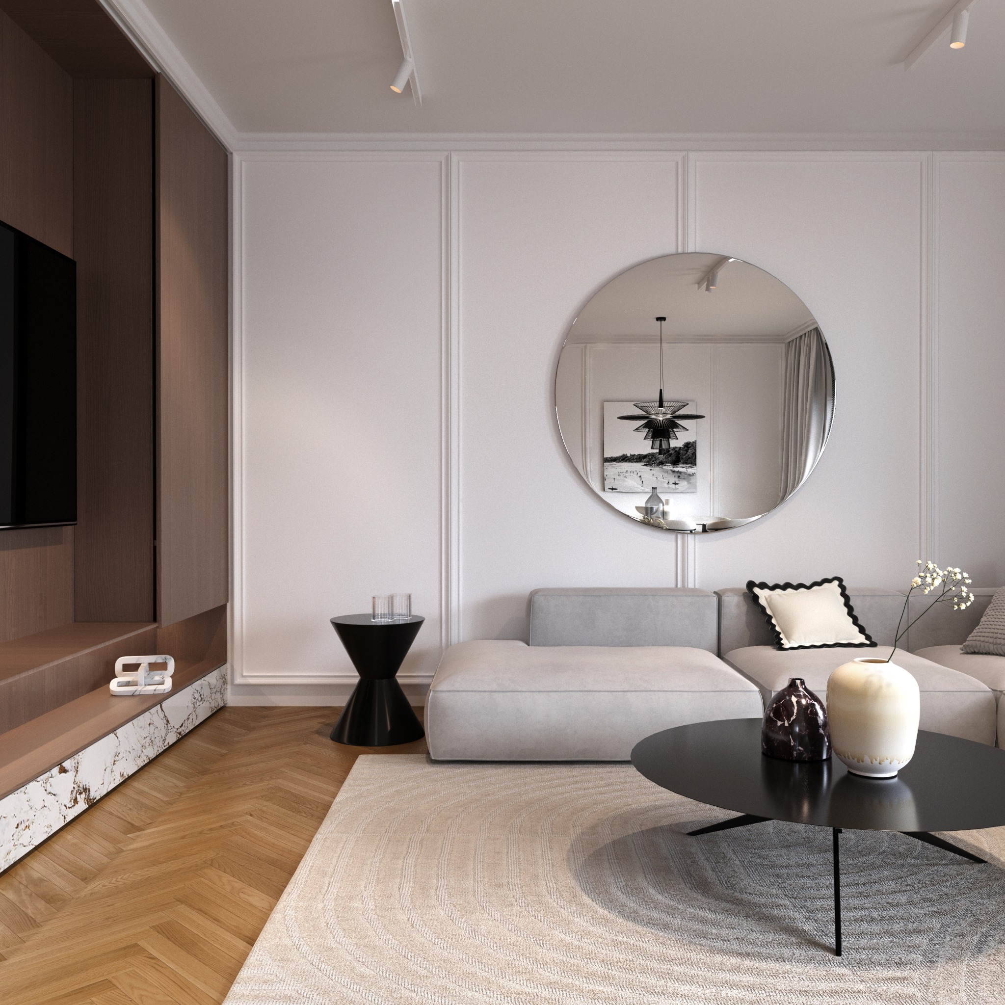 Design interior living in stil clasic atelier mudi in Cluj-Napoca