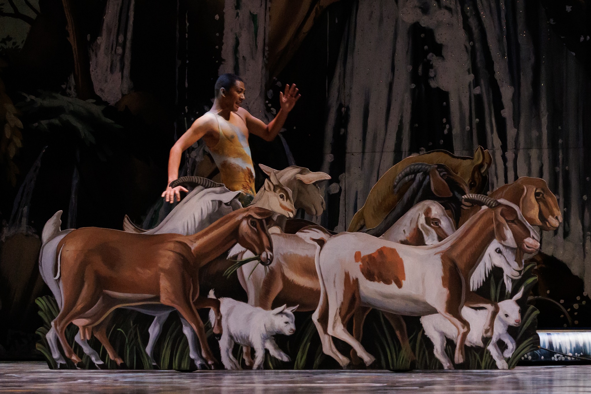 Tenor Blaise Rantoanina as Damon in Opera Atelier's production of Handel's Acis and Galatea. Set and costume design, Gerard Gauci. Photo by Bruce Zinger. Tenor Blaise Rantoanina as Damon in Opera Atelier's production of Handel's Acis and Galatea. Set and costume design, Gerard Gauci. Photo by Bruce Zinger.