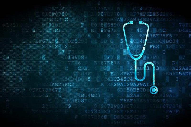 Healthcare concept: Stethoscope on digital background Healthcare concept: Stethoscope on digital background