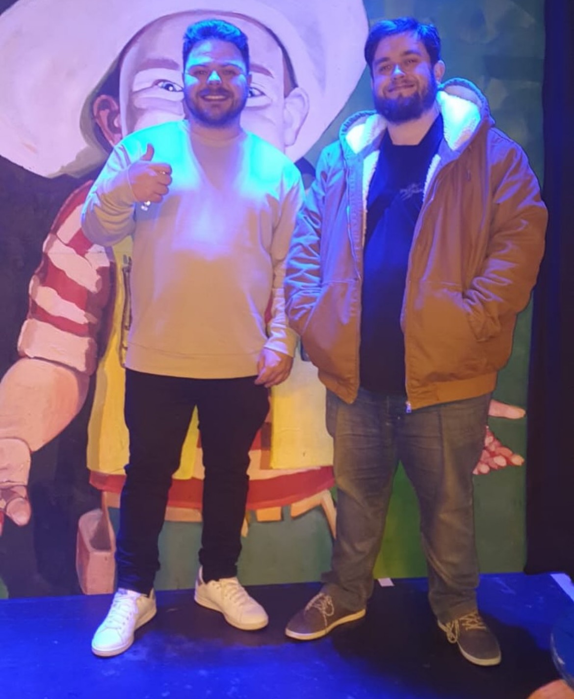 William Thompson & Jordan Robinson performing at The Strand in Scotland