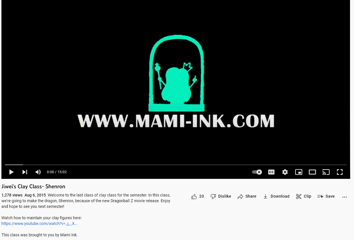 Mami Ink Youtube Video Post