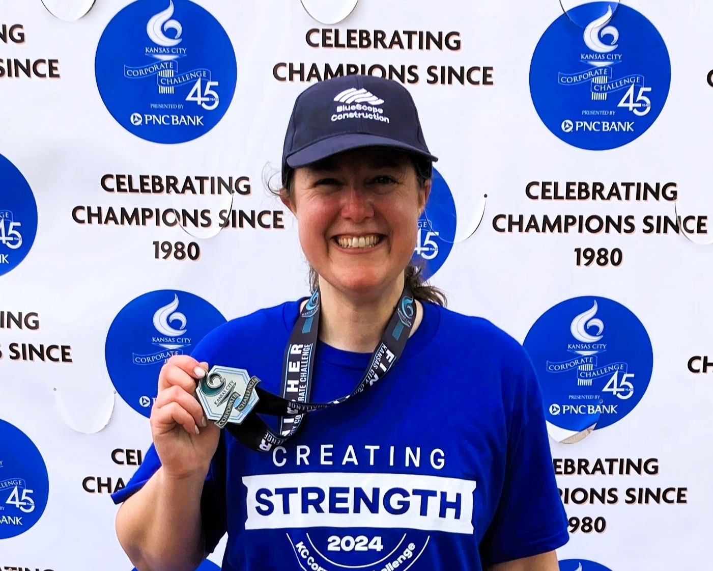 Photo of me after running a 10K