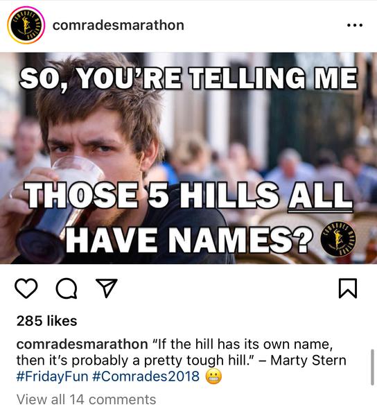 Social Media Full Suite Management | The Comrades Marathon