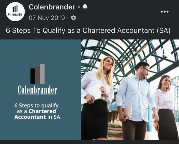 Social Media Storytelling | Colenbrander | How to become a Chartered Accountant