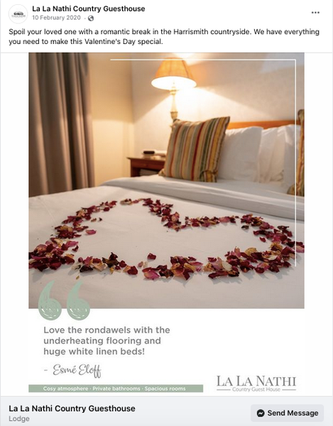 Social Media Full Suite Management | La La Nathi Country Guesthouse