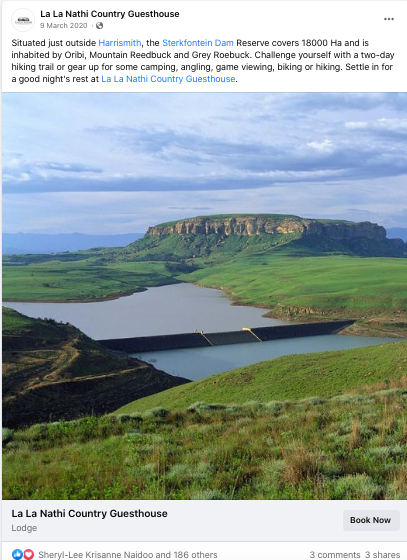 Social Media Full Suite Management | La La Nathi Country Guesthouse