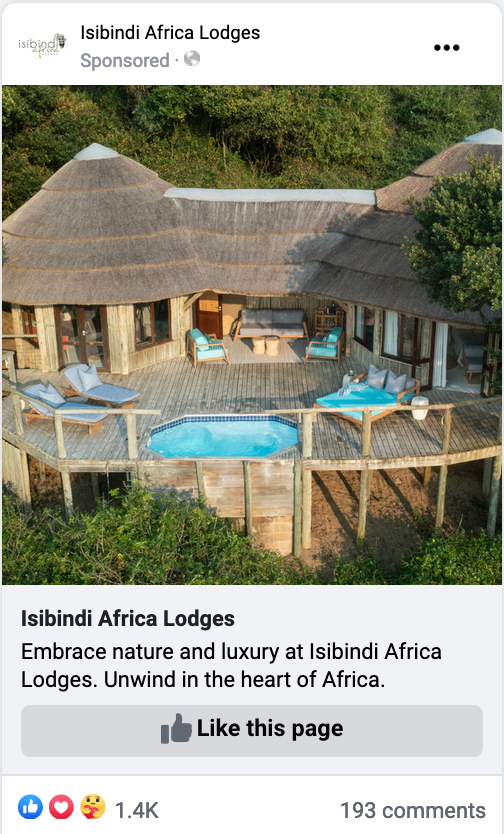 Isibindi Africa Lodges_Meta Ads Campaign