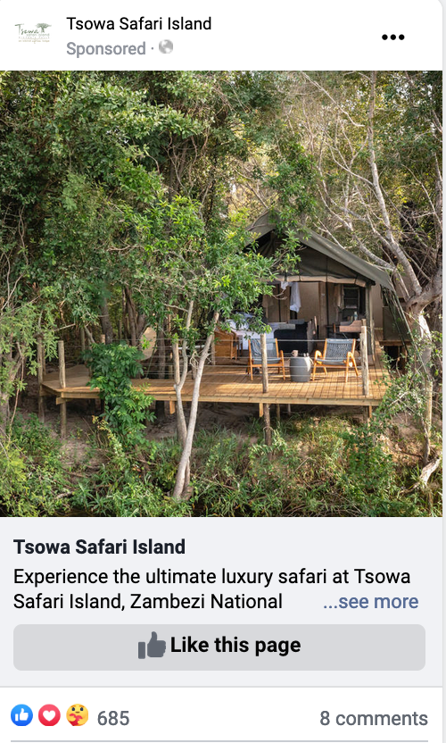 Isibindi Africa Lodges_Meta Ads Campaign