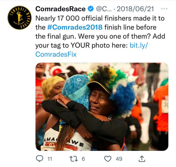 Social Media Full Suite Management | The Comrades Marathon