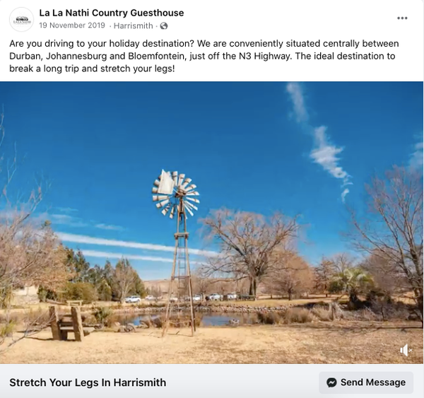 Social Media Full Suite Management | La La Nathi Country Guesthouse