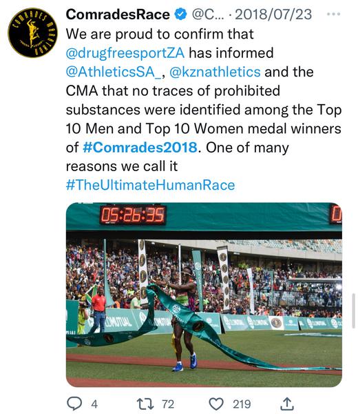 Social Media Full Suite Management | The Comrades Marathon