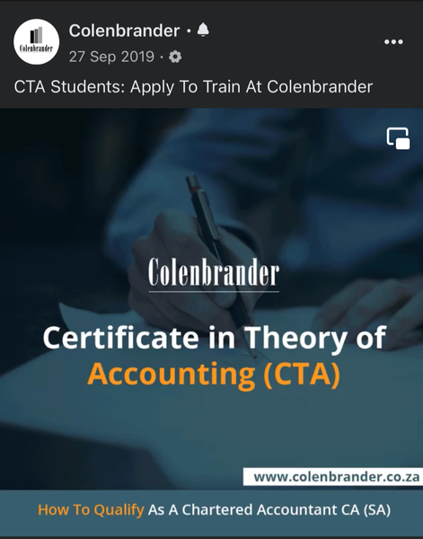 Social Media Storytelling | Colenbrander | How to become a Chartered Accountant
