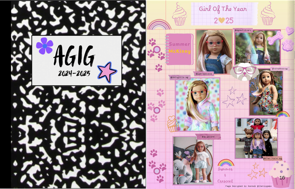 AGIG 2024-2025 Yearbook - Composition Notebook and Example Page GOTY 2025 - Summer McKinny