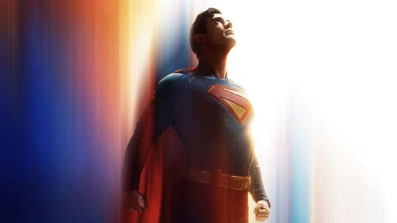 David Corenswet in the poster for Superman (2025)