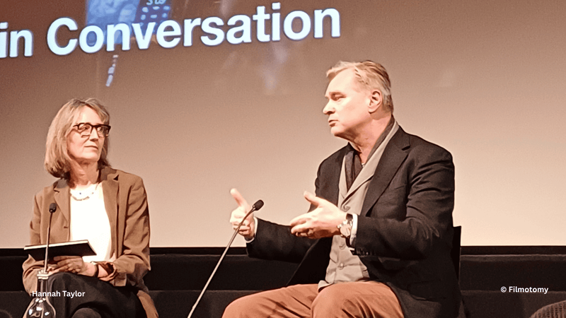 Christopher Nolan at the BFI London Film Festival. My own image – Filmotomy
