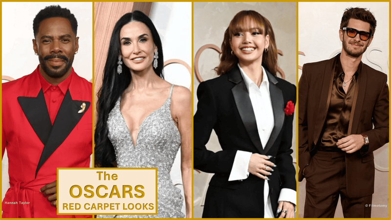 Colman Domingo, Demi Moore, LISA, and Andrew Garfield on the Oscars 2025 red carpet
