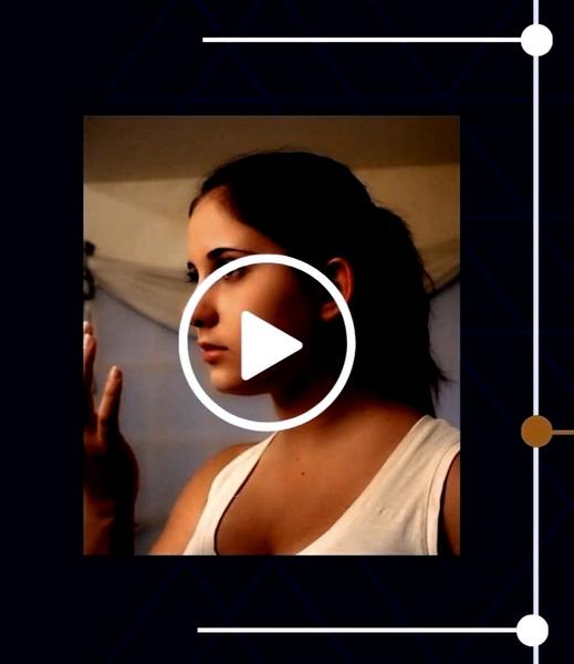 Image of a young woman about to place a contact lens in her eye