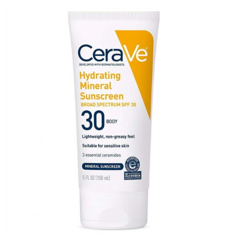 CeraVe Hydrating Mineral Sunscreen skincare